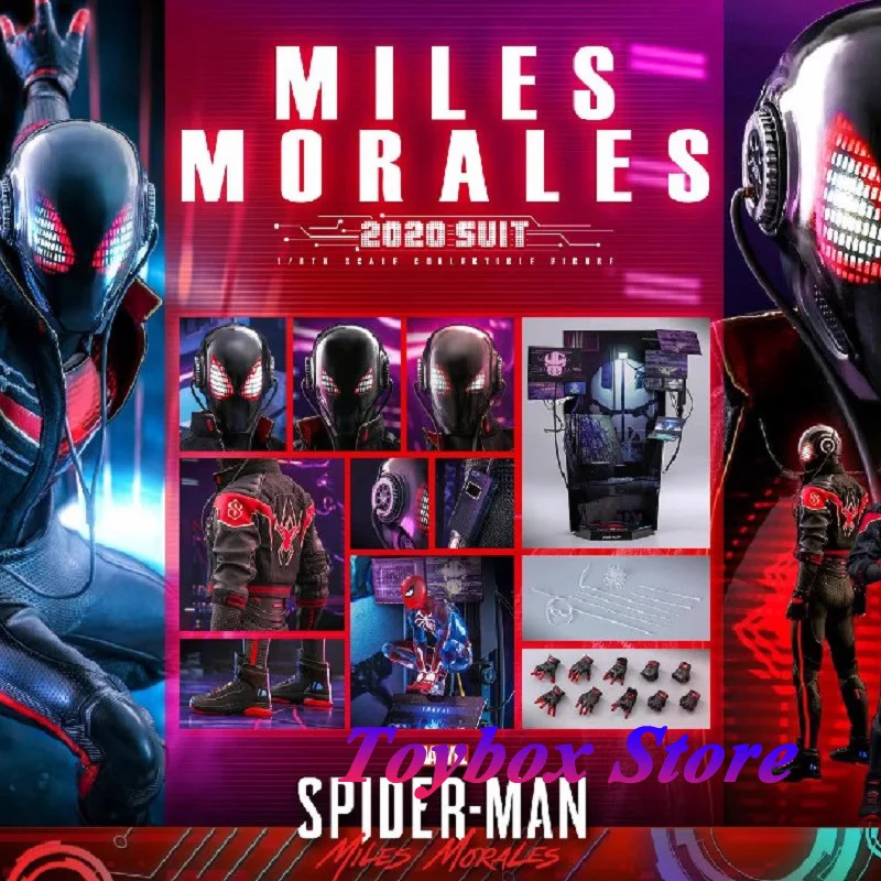 

HotToys HT VGM49 1/6 Miles Morales 2020 Suit Movable Action Figure Spider Man Movie Original Delicate 12" Soldier Model Doll
