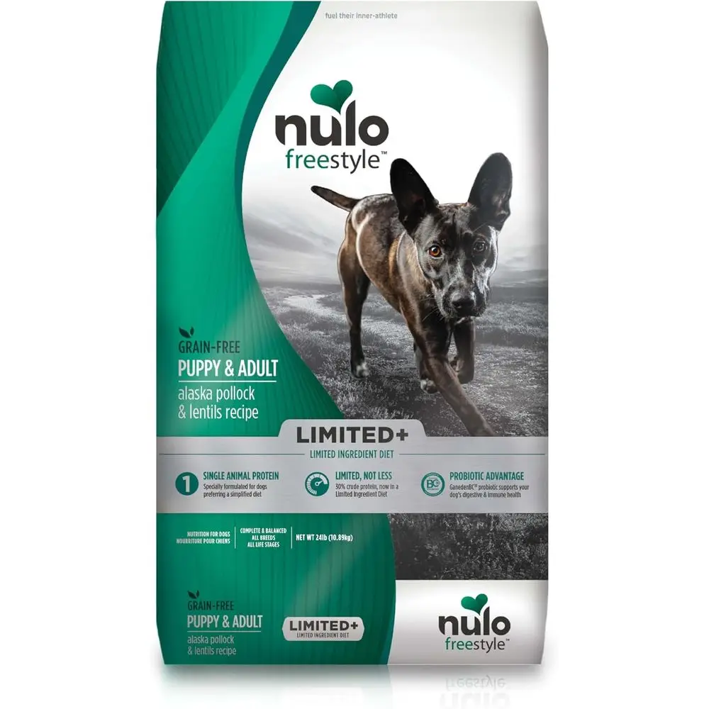 

Сухой корм для собак Reestyle Limited Ingredient - Высокобелковая рецептура с аляскинским минтазом и лещиной, натуральный беззерновой корм для собак или щенков и взрослых собак.