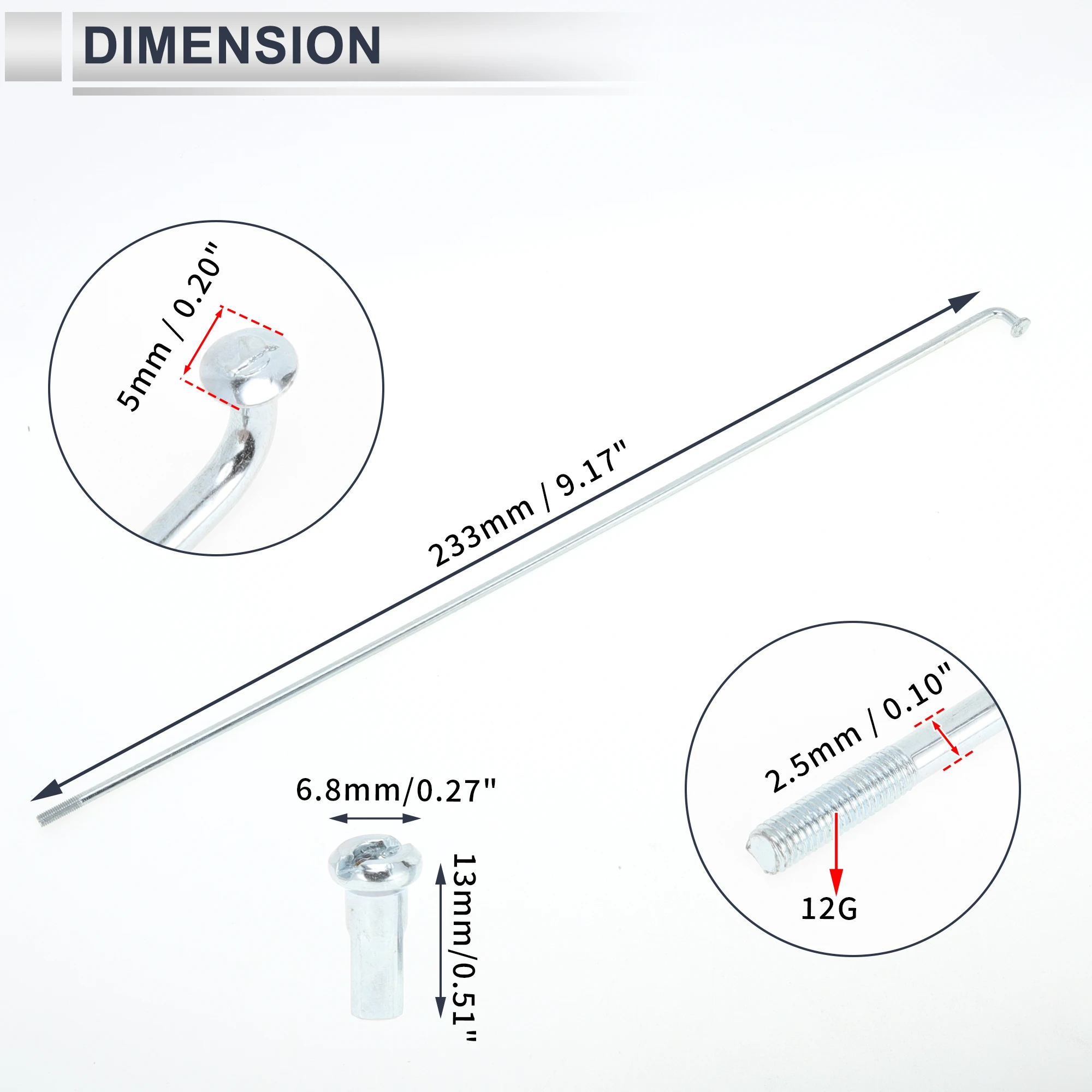 Variant: 36Pcs-233mm-12G
