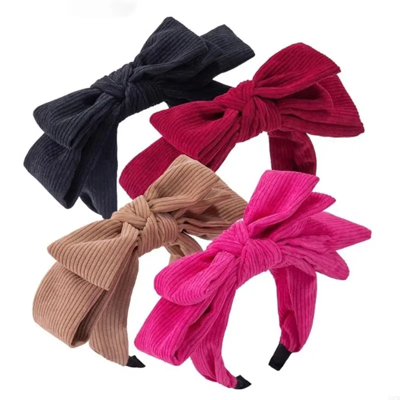 Delicate Headbands for Woman Girl Layered Bowknot Hairband for Spa Hair Hoop Camping Travel Hairband for Taking Photo