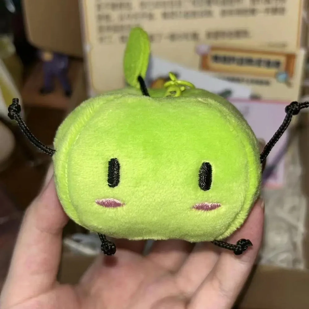 Game Stardew Valley Junimos Cosplay Keychain Green Cute Apple Elf Plush Cotton Doll Backpack Pendant Keyring Accessories image 6