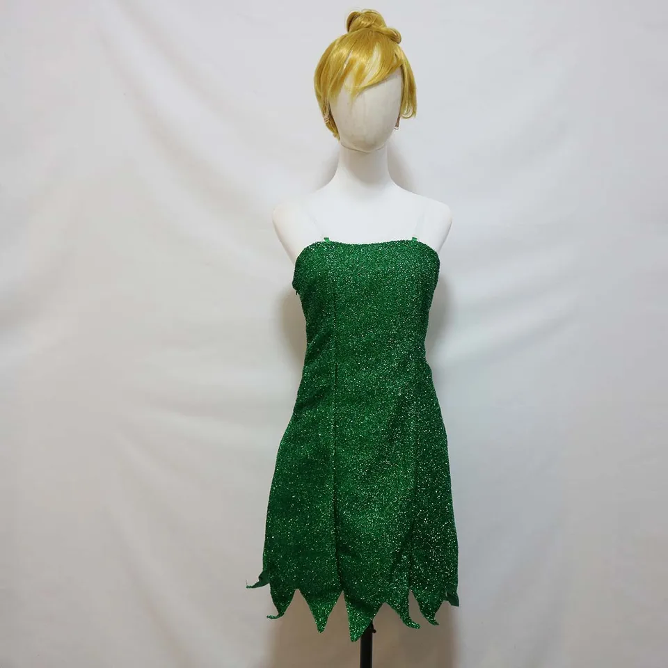 Halloween Carnival Disguise Forest Fairy Green Tinker Bell Dress -  AliExpress 200000532