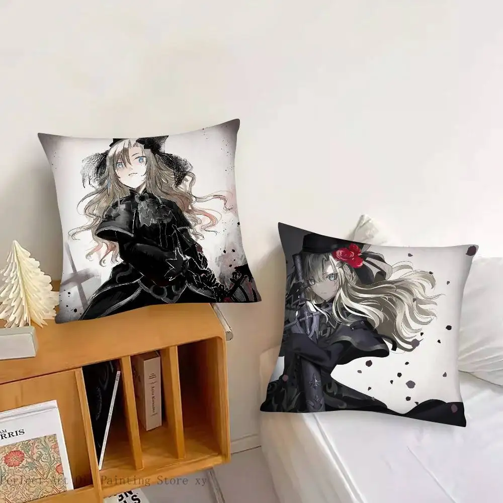 Kriemhild Animated Game Fate Grand Order Pillow Case Fashion Square Pillowcase Bedroom Sofa Room Ins Decoration Leisure