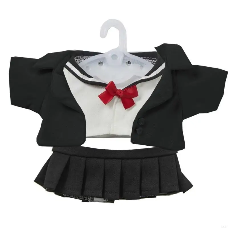 N84E Puppenkleidung für Kinder 8 lebensechte Wiedergeborene Puppen-Rag-Doll-Accessoires Plüsch Puppen Kleidung gefülltes Set