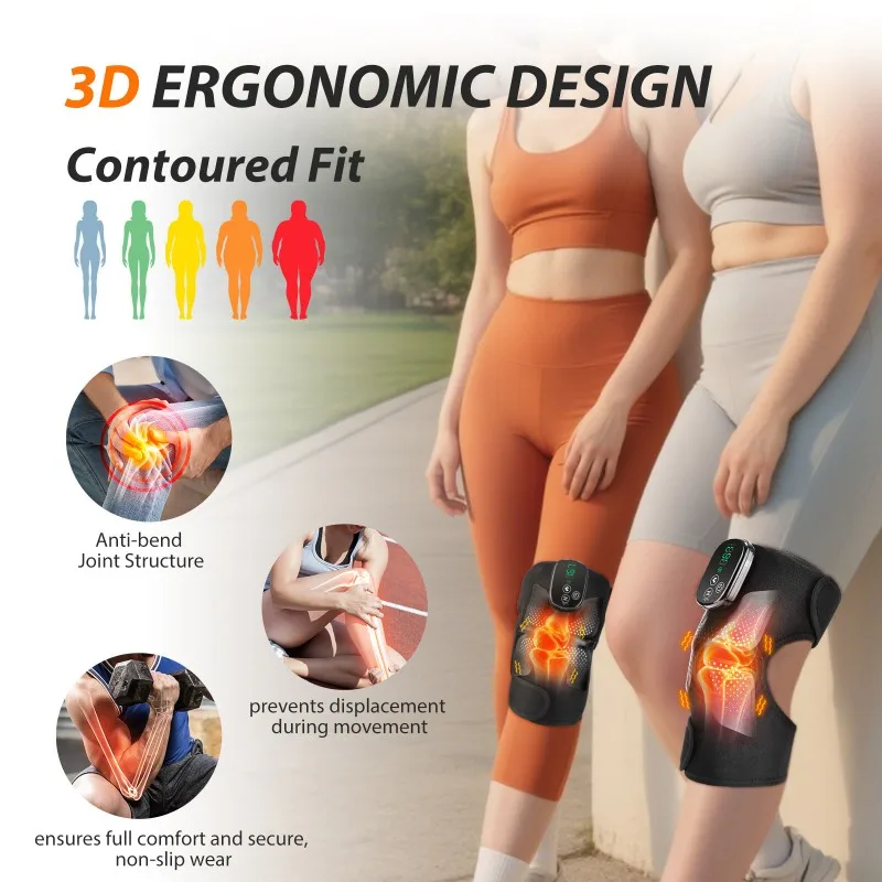 【بيع 24 ساعة】تسخين لاسلكيًا لمدلك الركبة مع وظيفة التسخين، ساخن لتغليف دعامة الركبة لتخفيف الكتف #3