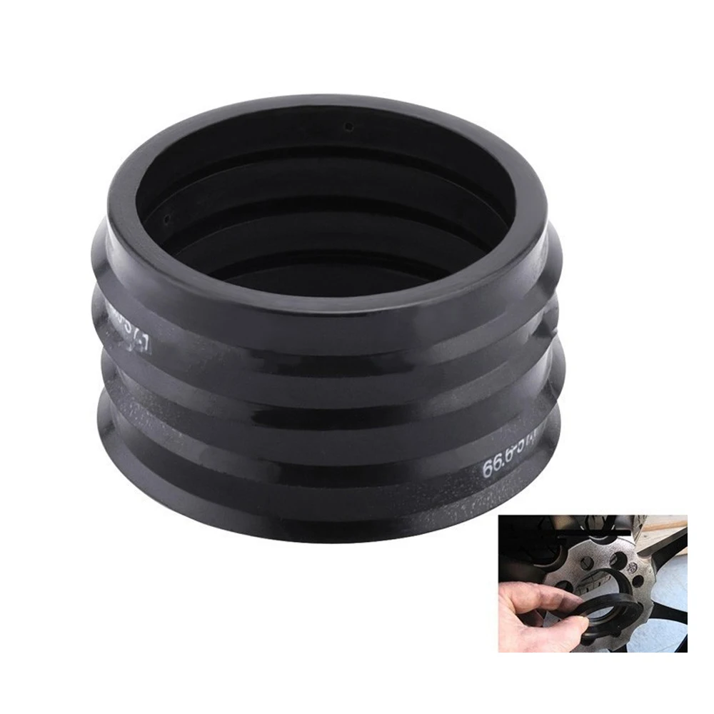 4Pcs/Set Black Automotive Car Plastic Wheel Hub Centric Rings Center Hubrings Bore 73.1-63.4, 73.1-65.1, 73.1-66.1, 73.1-66.6