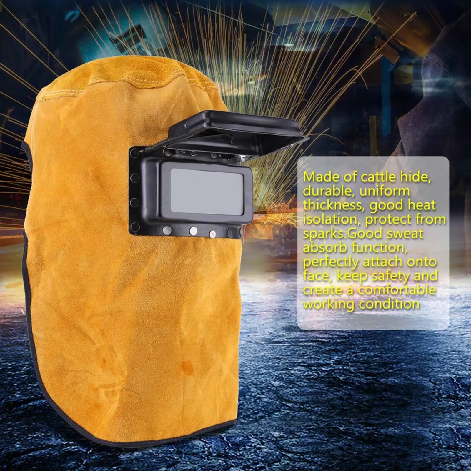 Auto Darkening Welding Helmet - Protective Mask with Light Filter for Soldering & Welding  Goggles