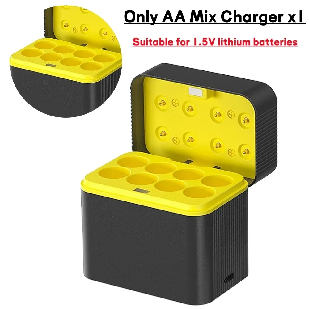 8PCS 1.5V AAA AA Rechargeable Lithium Batteries USB Intelligent Fast Charging for AAA AA Devices Toy Game
