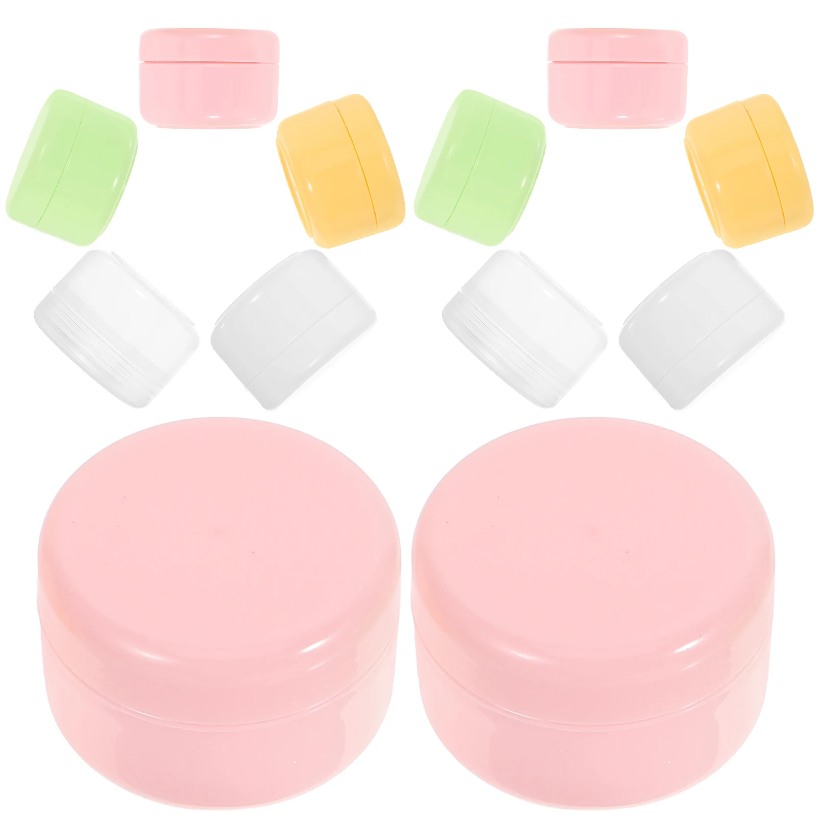 

20 Pcs Empty Cream Jars Portable Travel Size Packaging Boxes Non Leak Proof Cosmetics Small Cream Bottle Containers