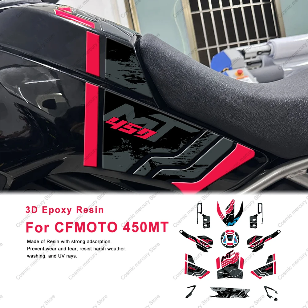 For CFMOTO 450MT CF 450 MT 450mt Tank Traction Pad Anti-Scratch Motorcycle Side Decal Gas Knee Grip Protector Anti Slip Sticker