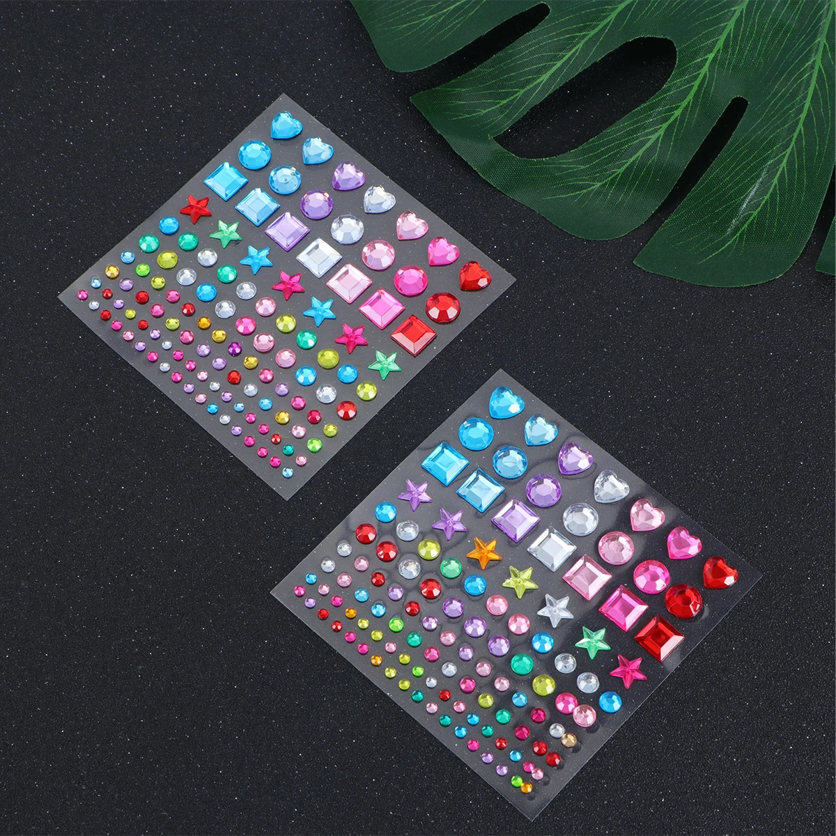 

5 листов хрустальная наклейка, акриловая имитация яркого цвета, сделай сам, художественный альбом для скрапбукинга, детский подарок, украшение