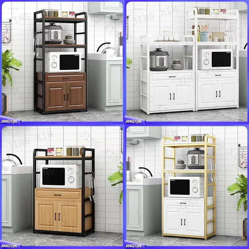 custom for Multi Layer Storage Rack Floor Standing Cabinet Simple Home Kitchen Living Room Organizer Shelf Unit Furniture