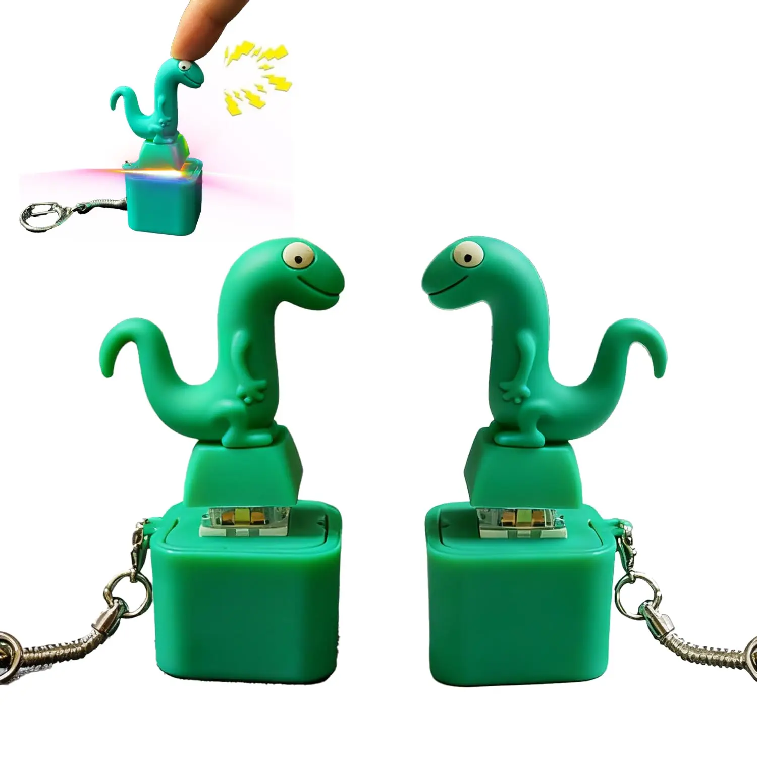 قابلة للشحن كروكينج الضفدع والسحلية لوحة المفاتيح تململ الفرس المفاتيح ألعاب زر تململ مع الضوء والصوت لتخفيف القلق