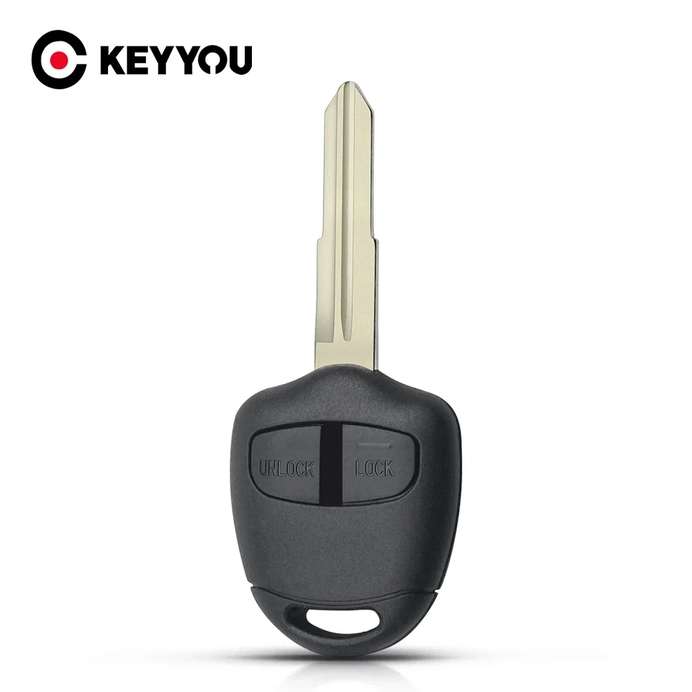 

KEYYOU Remote Key Shell Case 2 Button For Mitsubishi Lancer EX Evolution Grandis Outlander Fob Key Shell Cover With Left Blade