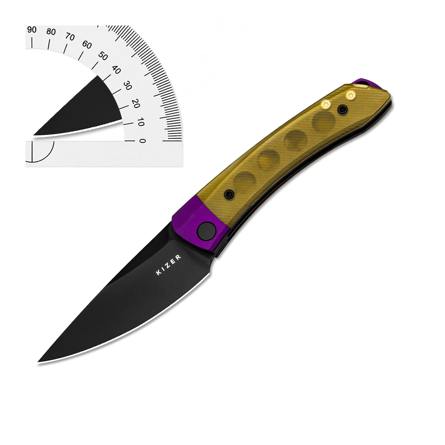 Kizer EDC Folding Knife Mini Momo V3663A1/C1/C2 Nitro-V/154CM Blade with Aluminium Handle Outdoor Camping Knives 2025