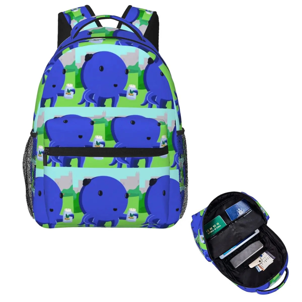

Cutest Octopus Oswald Student Backpack School Bag Hiking Travel Daypack for Boys Girls Fashion Bookbag Shoulder Bags