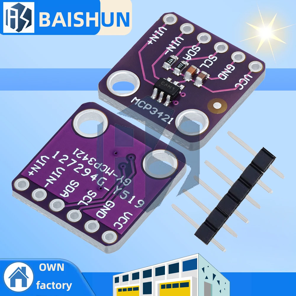 MCP3421 I2C Delta-S…