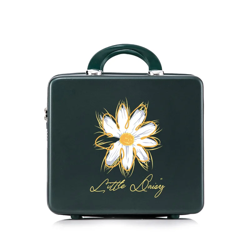 Daisy suitcase, women's large capacity makeup bag, 16 inch suitcase, travel storage box, portable with hand gifts