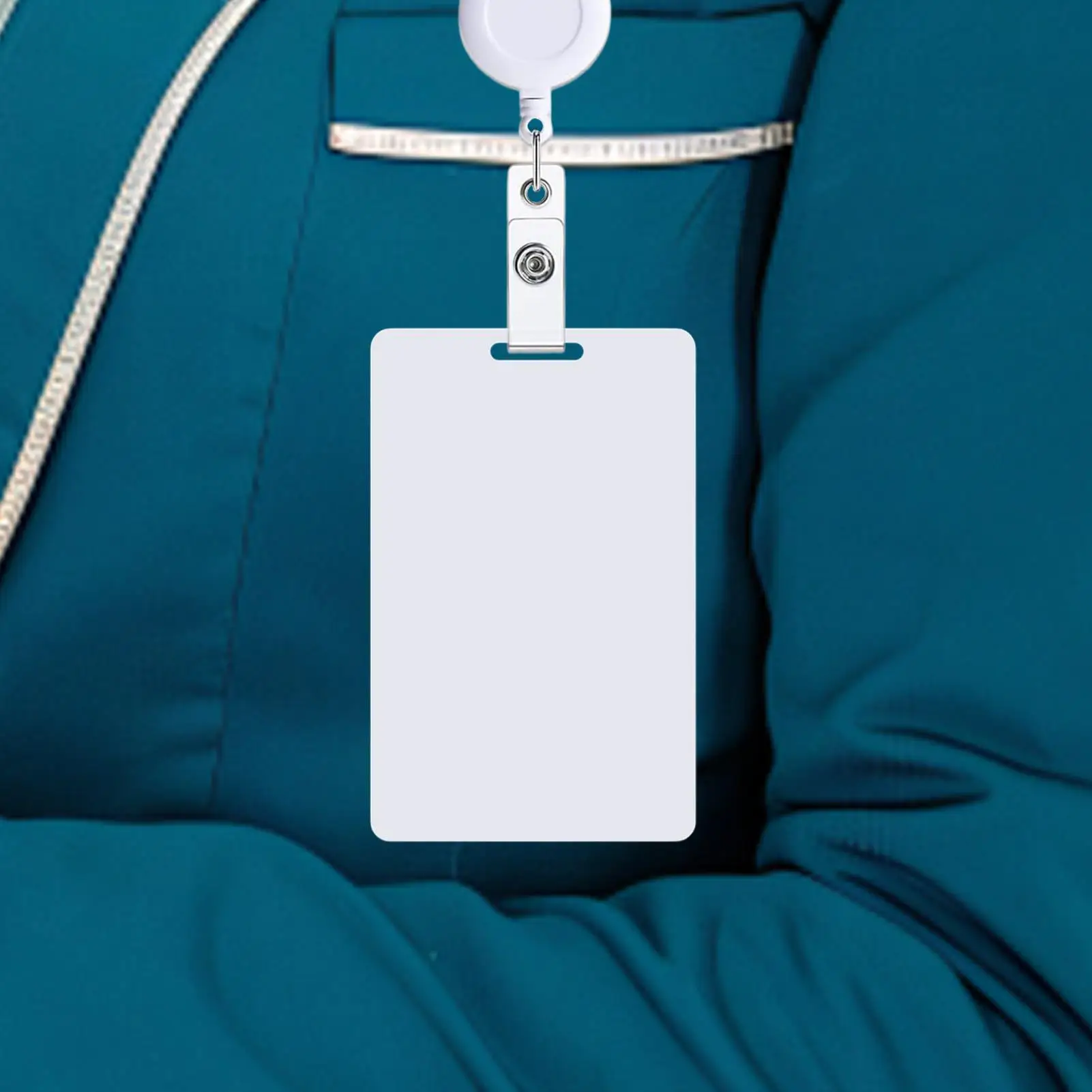 Erasable Badge 4 Pieces Vertical Mini Whiteboard Pocket-Sized Erasable Notepad for Nurse Doctor Teacher Student Assistant