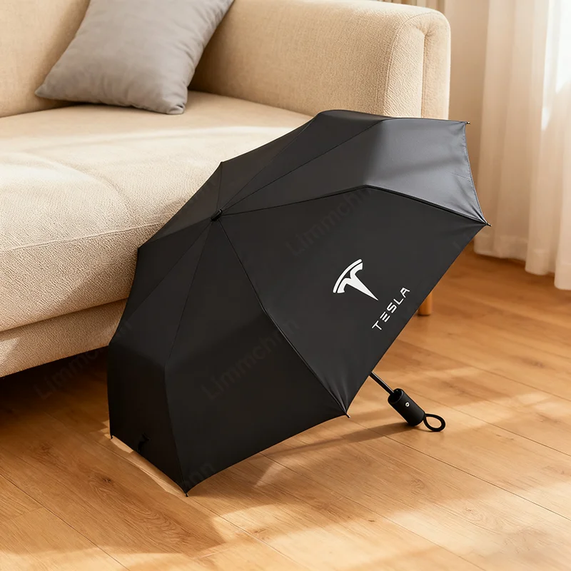 

Car Folding Logo Umbrella Portable Anti-UV Sun Umbrella For Tesla Model 3 Model S Model X Model Y Roadster SpaceX Car Sticker