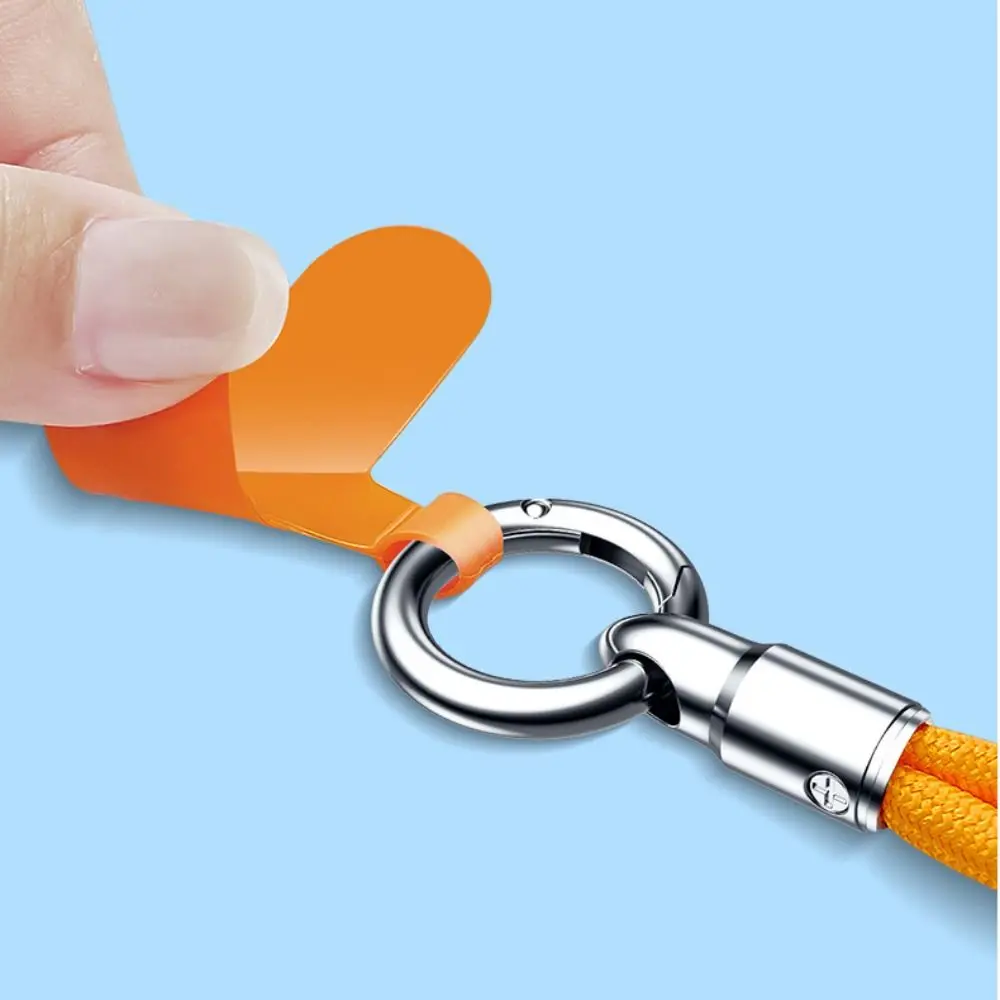 

Универсальный красочный короткий ремешок для телефона с защитой от потери, подвесные ремни ручной работы, портативный с зажимом, подвесная веревка