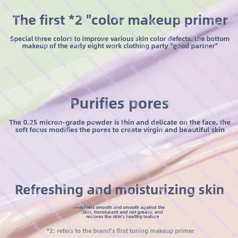 Maquillage fleur connaît coquille perle Collection apprêt coloration Base de maquillage visage lait éclaircissant et tenant maquillage correcteur