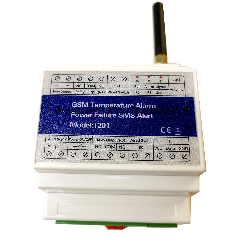

T201 Gsm Temperature Power Status Monitoring Power Failure Sms Alert Wireless Gsm Security Alarm