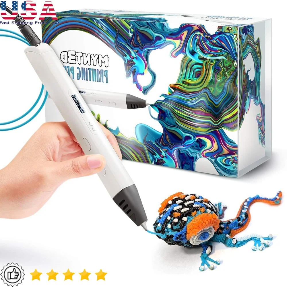 

Professional 3D Printing Pen with OLED Display Creative Drawing Art Projects and DIY Crafts with Efficient Temperature Control