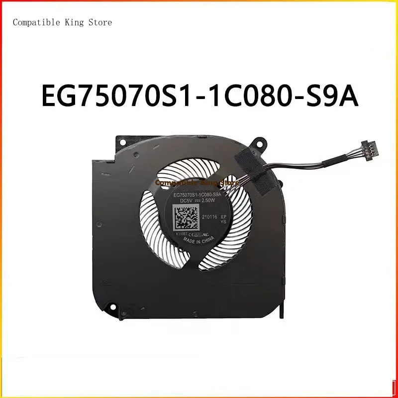 X EG75070S1-1C080-S9A/EG75070S1-1C100-S9A CPU Cooling Fan DC5V 2.50W THER7GK5M6-1411 GK5MP6O/THER7GL5M6-1412 GL5MP6K 4PIN