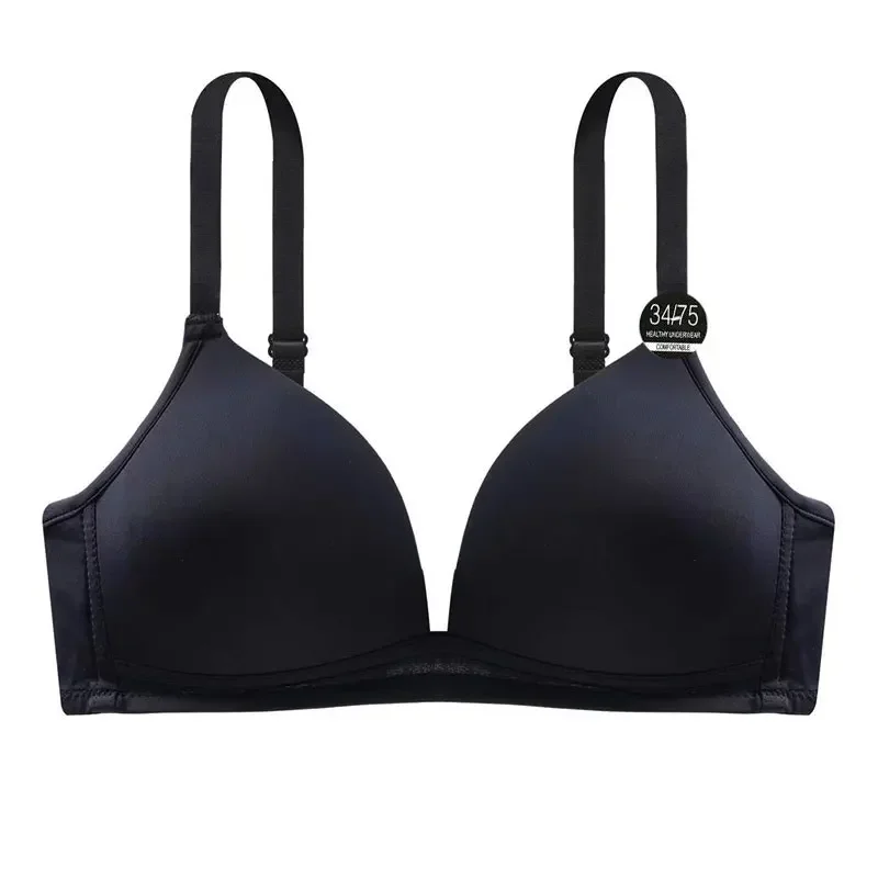 Women Bra Seamless Push Up Tops Sexy Underwear Wireless AB Cup Bras Comfort Lingerie Solid Color Fashion Female Gather Bralette