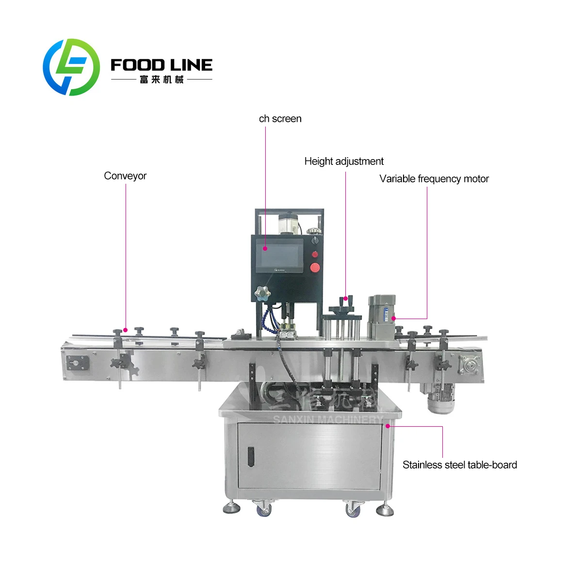 Automatic Intelligent Electric Capping Machine for Plastic Glass Easy Operate 1-Year New Essential for Daily Necessities Food