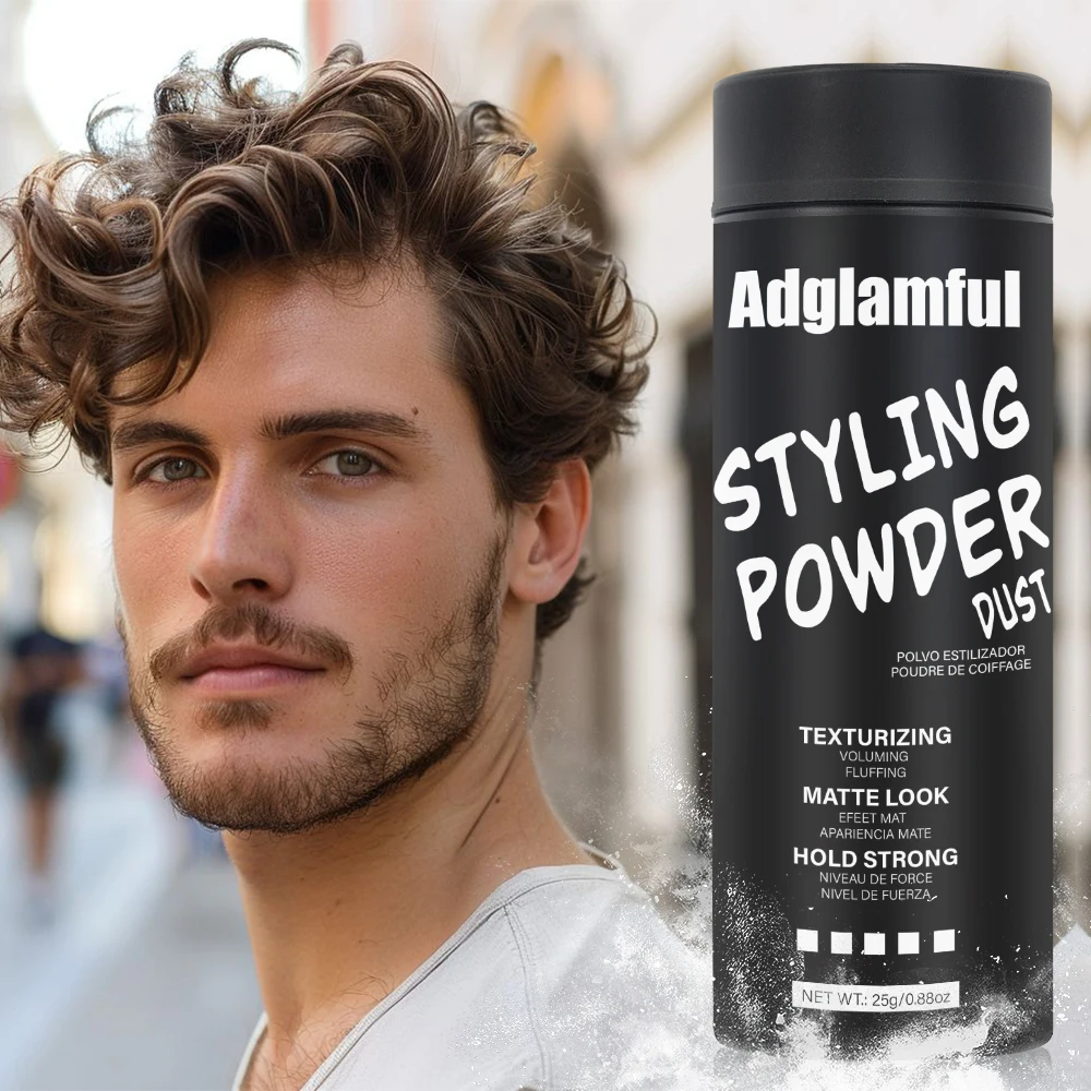 Men’s Oil-Control Styling Powder 25g - Absorbs Oil & Sweat,5-Second Root Lift, Lightweight Texture, 24H Hold for Voluminous Hair