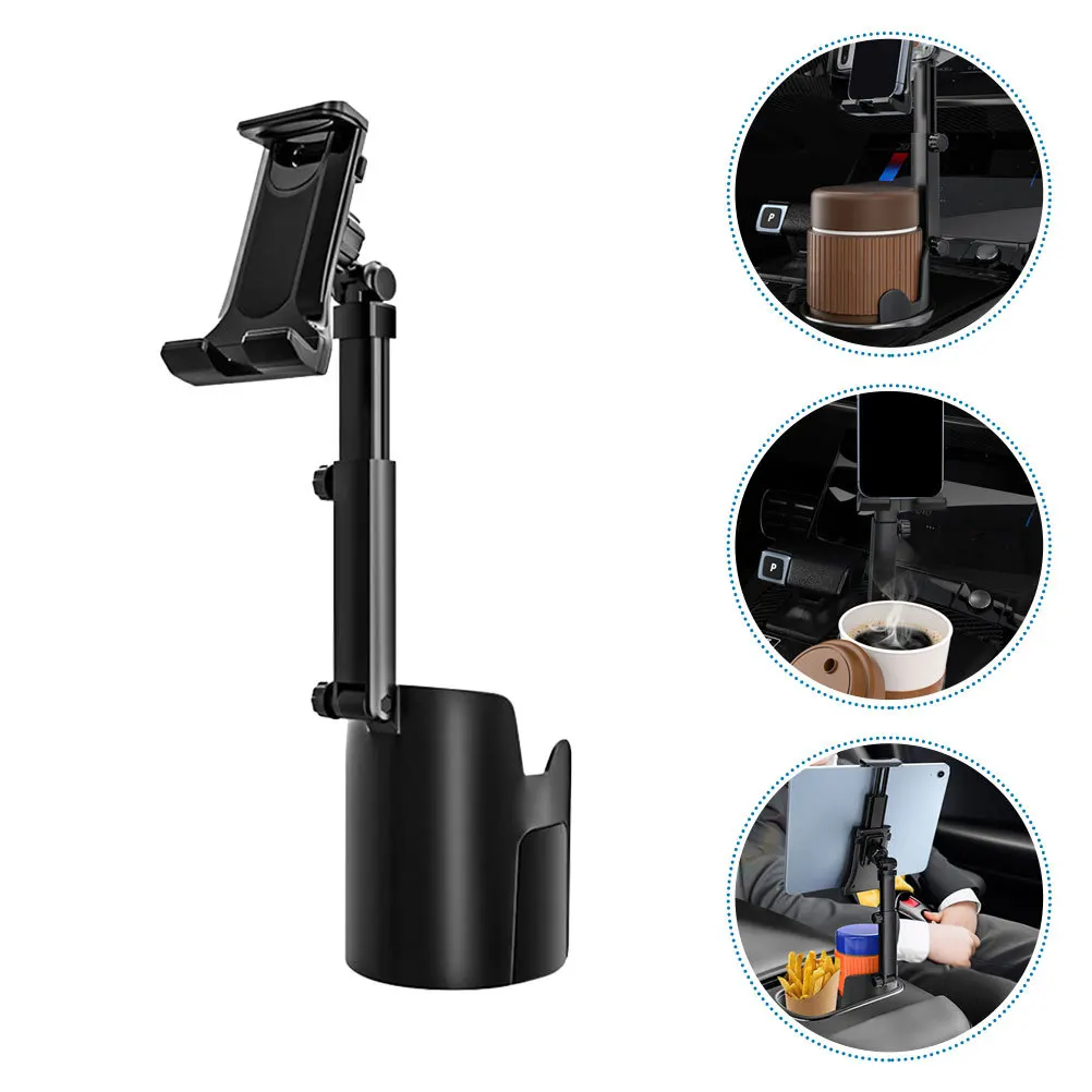

Car Cup Holder Phone Mount Multifunctional 360 Rotation Flexible Angle Auto Accessories Interior Beverage Holder Stable Secure