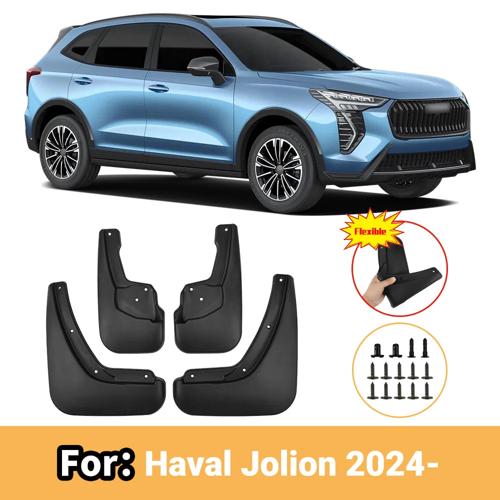 For GWM Haval Jolion 2024 Custom Fit Mud Flaps Splash Guards No Drilling Exterior Tuning Accessories