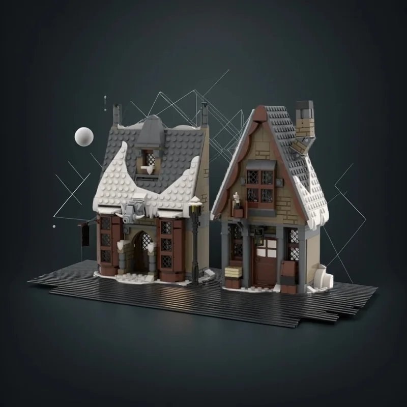

766PCS MOC Magic Movie Hog S Head Scrivenshaft Quill Shop Model Creative Building Blocks Assembly Building Blocks Gift Home Set