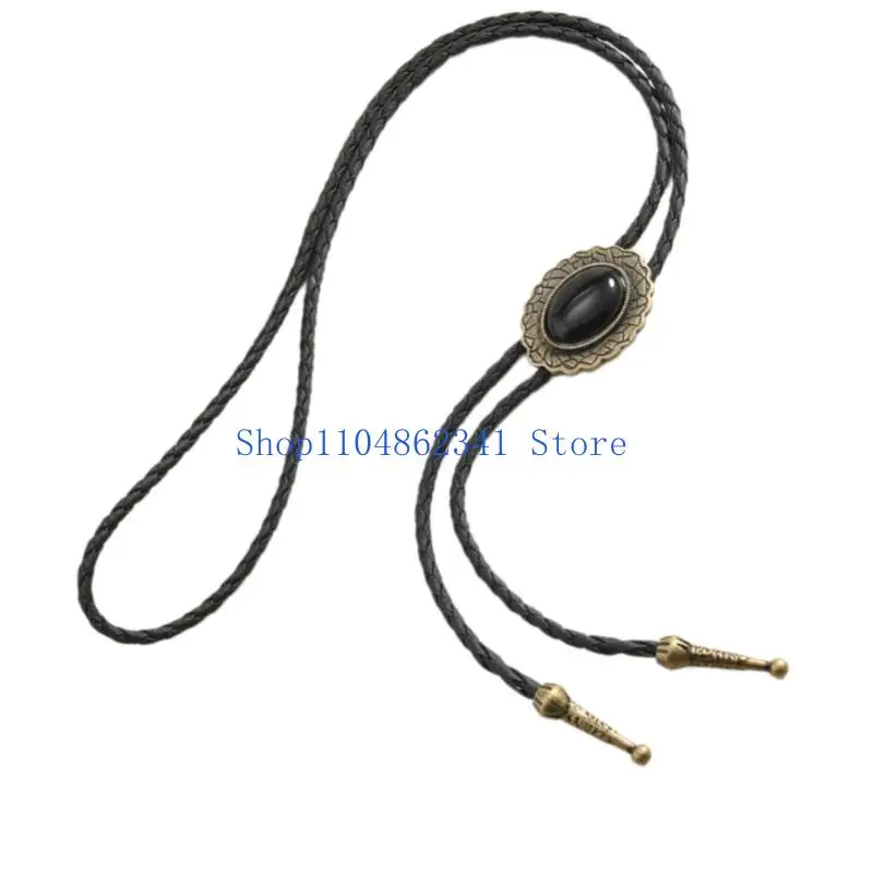 5ASD حديثة البولو تصميم ربطة عنق سلسلة قلادة جلدية طويلة مطلية بالذهب مطلي بالجنسين مرنة للملابس الرسمية غير الرسمية