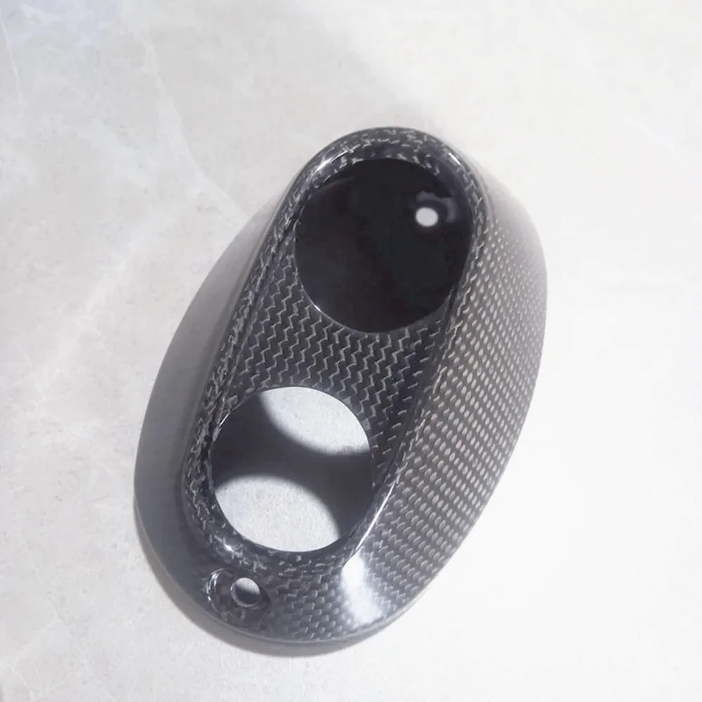 ZC-Motorcycle Carbon Fiber Exhaust Cap End Pipe Cover Cowl For Ducati Desert X 2022 2023 - view 6
