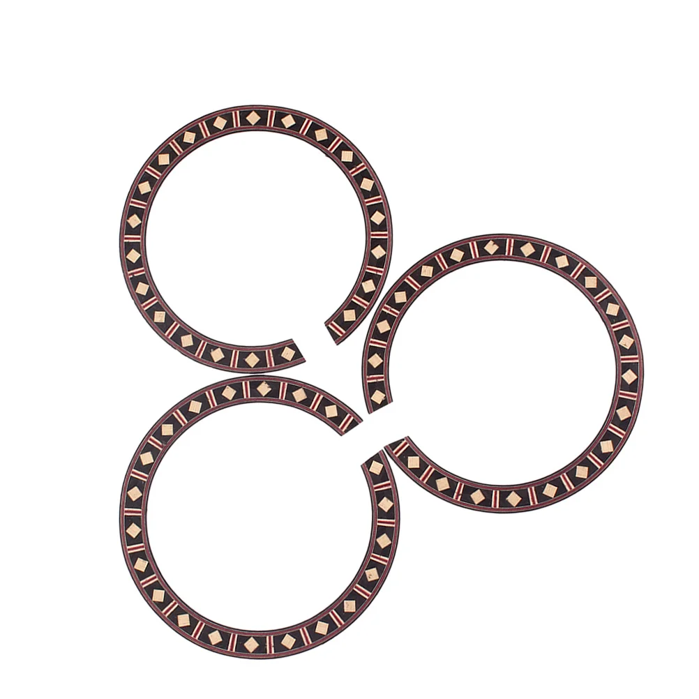 3 قطعة روزوود روزيت للجيتار الصوتية الكلاسيكية ثقب الصوت الديكور خشبية الغيتار روزيت اكسسوارات أجزاء الأدوات #2