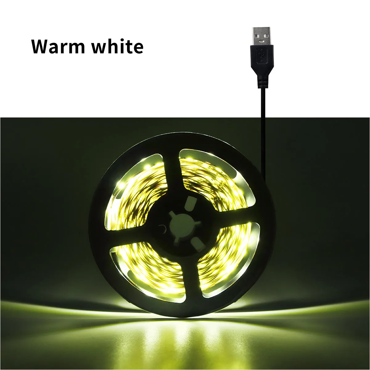 DC 5V USB LED-Streifen 2835 weiß warmweiß Tira LED-Streifen Licht TV Hintergrund beleuchtung Band Wohnkultur Lampe 1- 5m