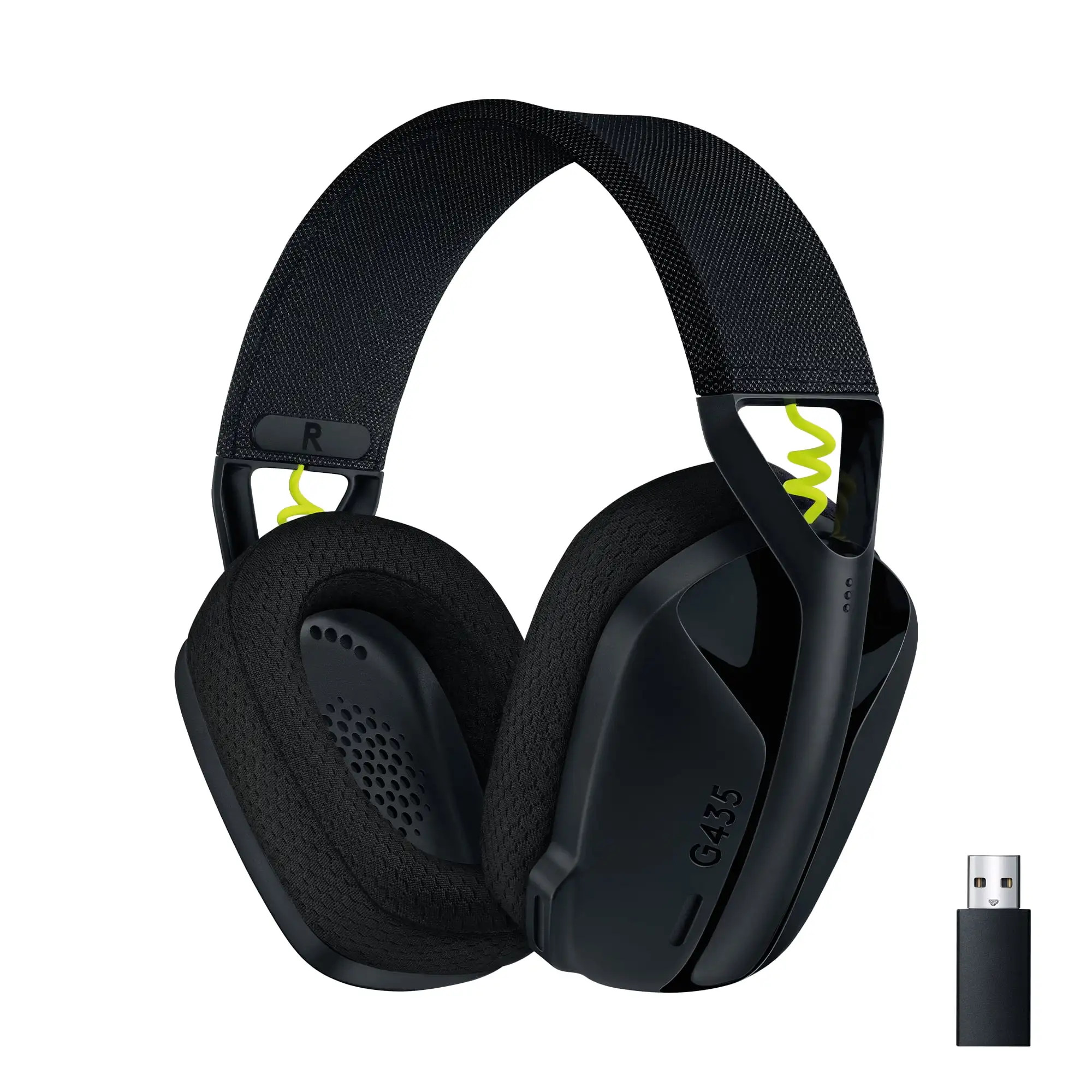 

Logitech G435 LIGHTSPEED and Bluetooth Wireless Gaming Headset - Lightweight over-ear headphones