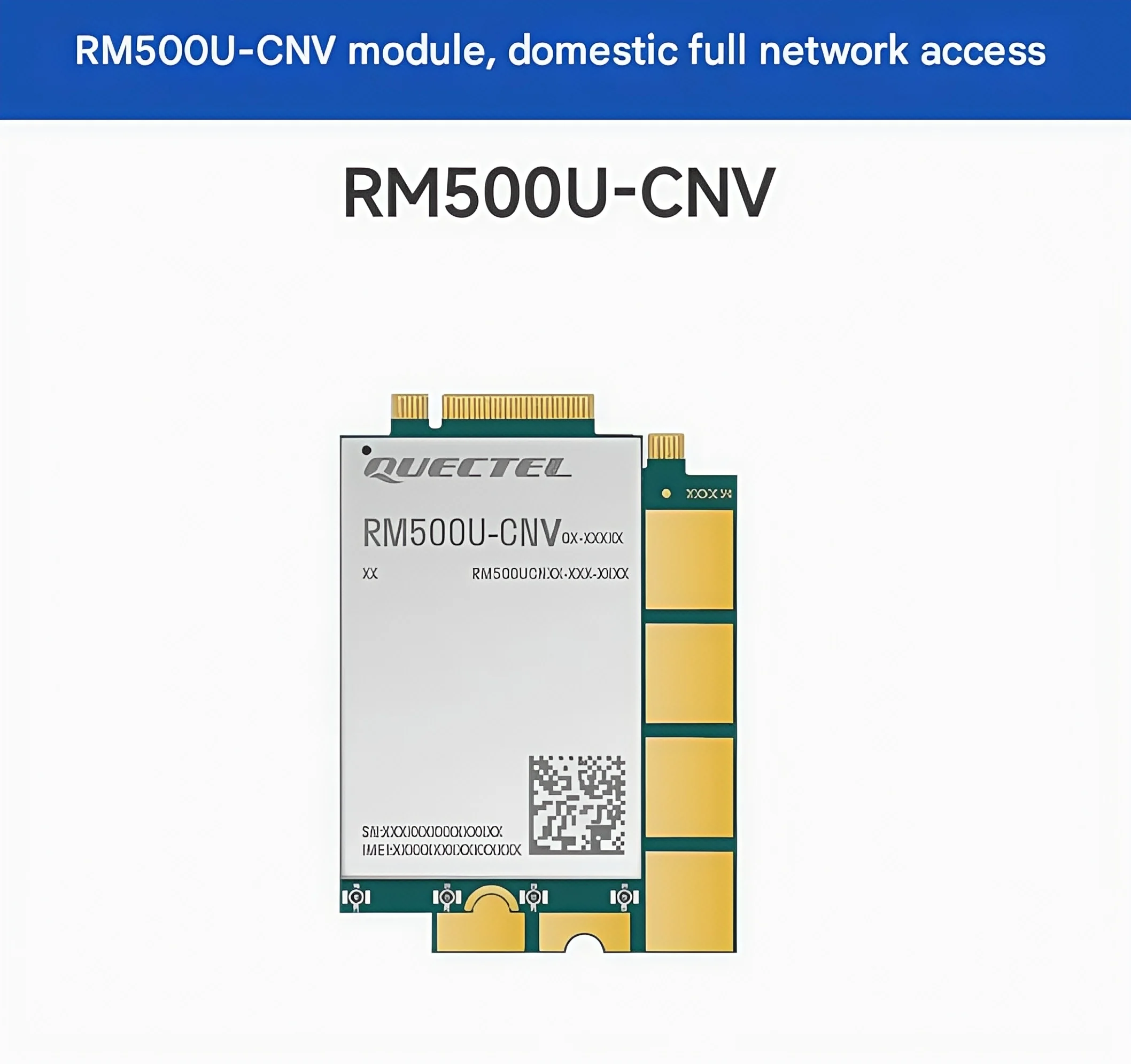

RM500U-CNV 5G Communication Module Quectel RM500 Series All Network Access Global GNSS Module