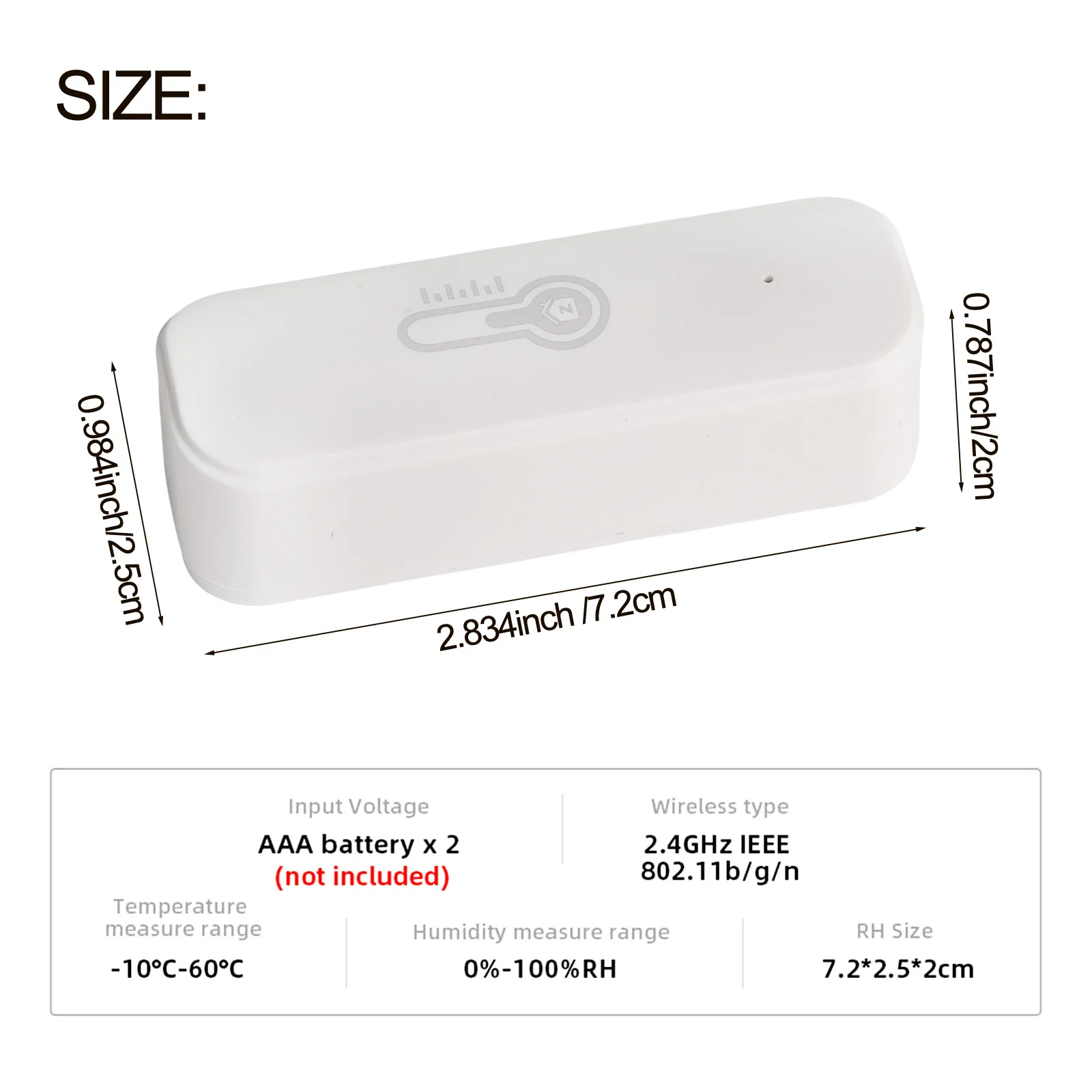 For Tuya Smart For zigbee Temperature and Humidity Detector Sensor with for Real Time Alerts for Smart Home Integration