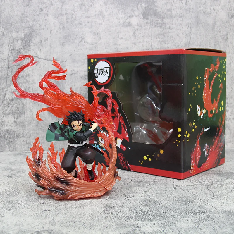 متوفر شيطان القاتل كامادو تانجيرو هينوكامي كاجورا أنيمي نموذج لجسم تمثال الصبي جمع سطح المكتب زينة زخرفية اللعب #4