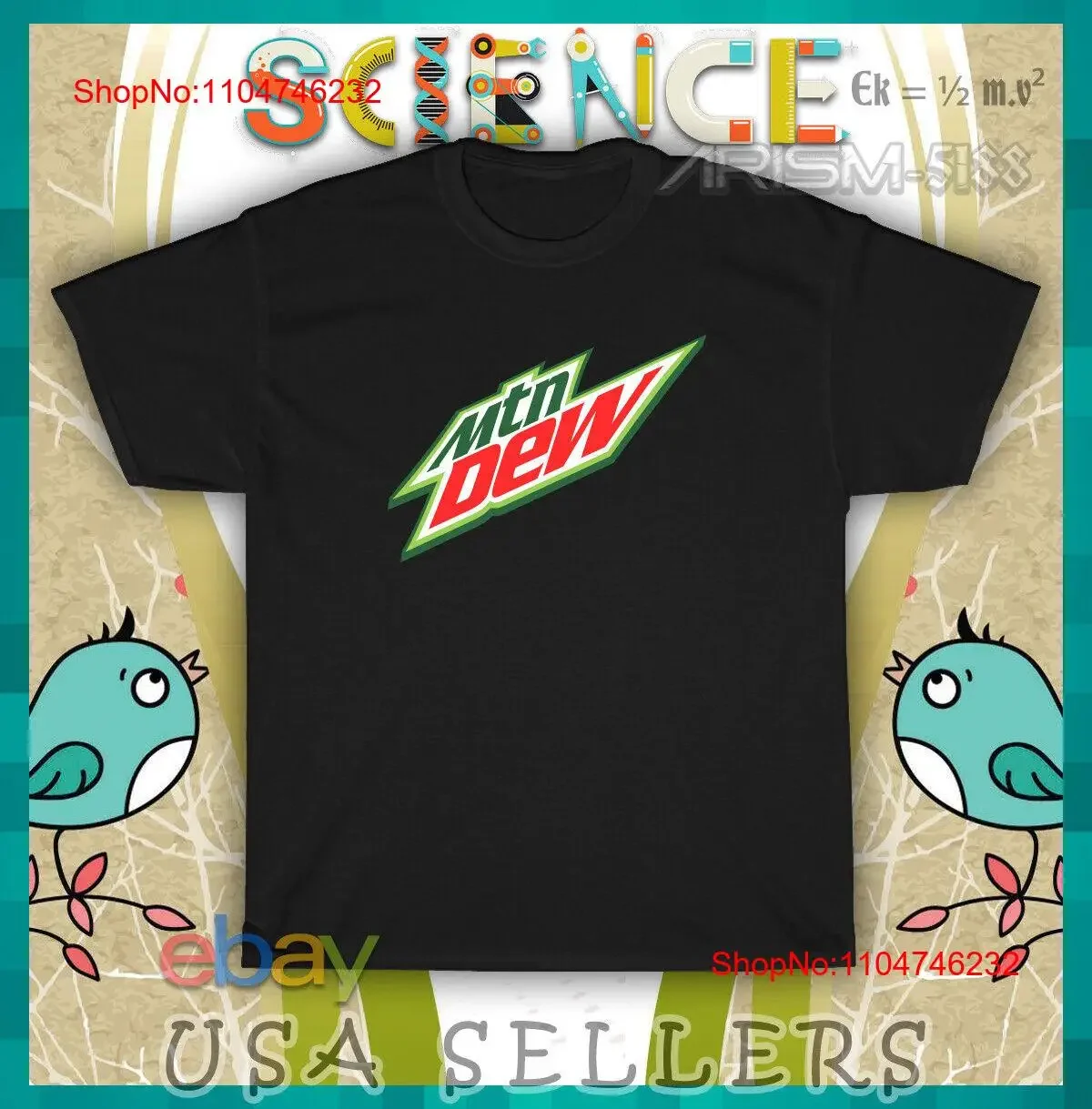 Camiseta PepsiCo Mountain Dew con Logo para hombre, camiseta lavada vintage americana para uso diario, moda informal para hombre, elegante y estirada