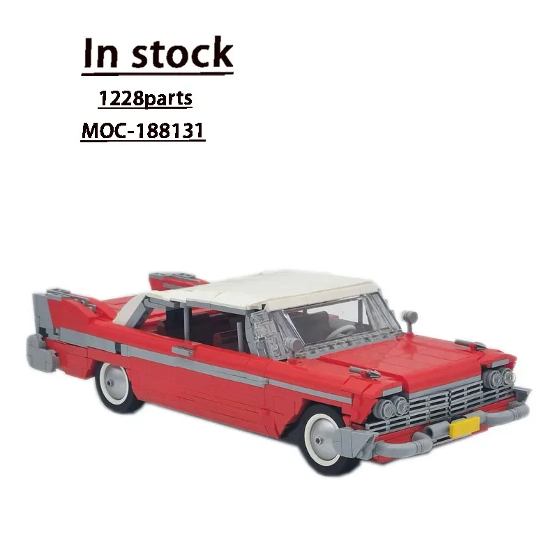 

MOC-188131 Red Classic Sports Car Racing Building Block Model • 1228 Parts Boy Birthday Christmas Building Blocks Toy Gift