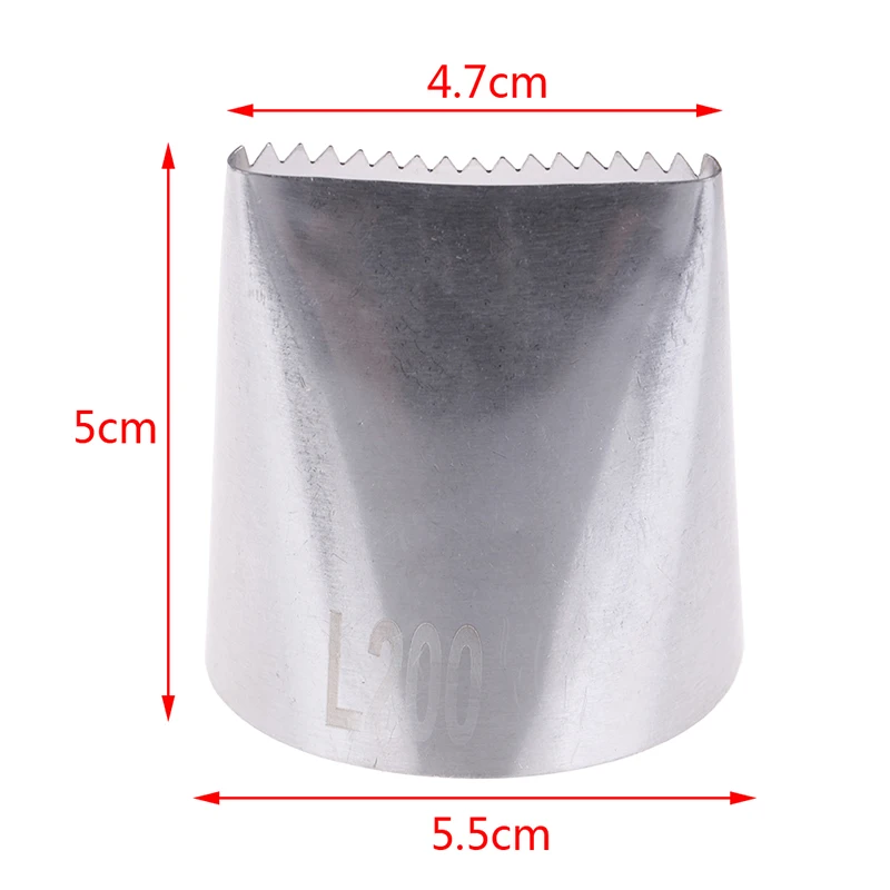 1pcs Large Icing Piping Nozzle Cake Decorating Tip Fondant Cake Tools Steel Nozzle