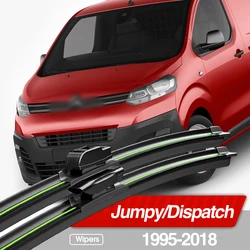 For Citroen Jumpy Dispatch 1995-2018 Front Windshield Wiper Blades 2pcs Windscreen Window Accessories 2000 2007 2009 2012 2015