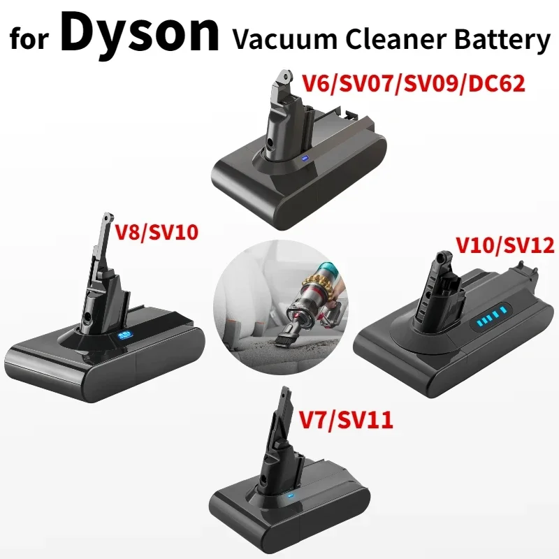 

8000mAh for Dyson V6 V7 V8 V10 SV07 SV09 SV10 SV11 SV12 DC62 Vacuum Cleaner Battery for Dyson Rechargeable battery Samsung cell