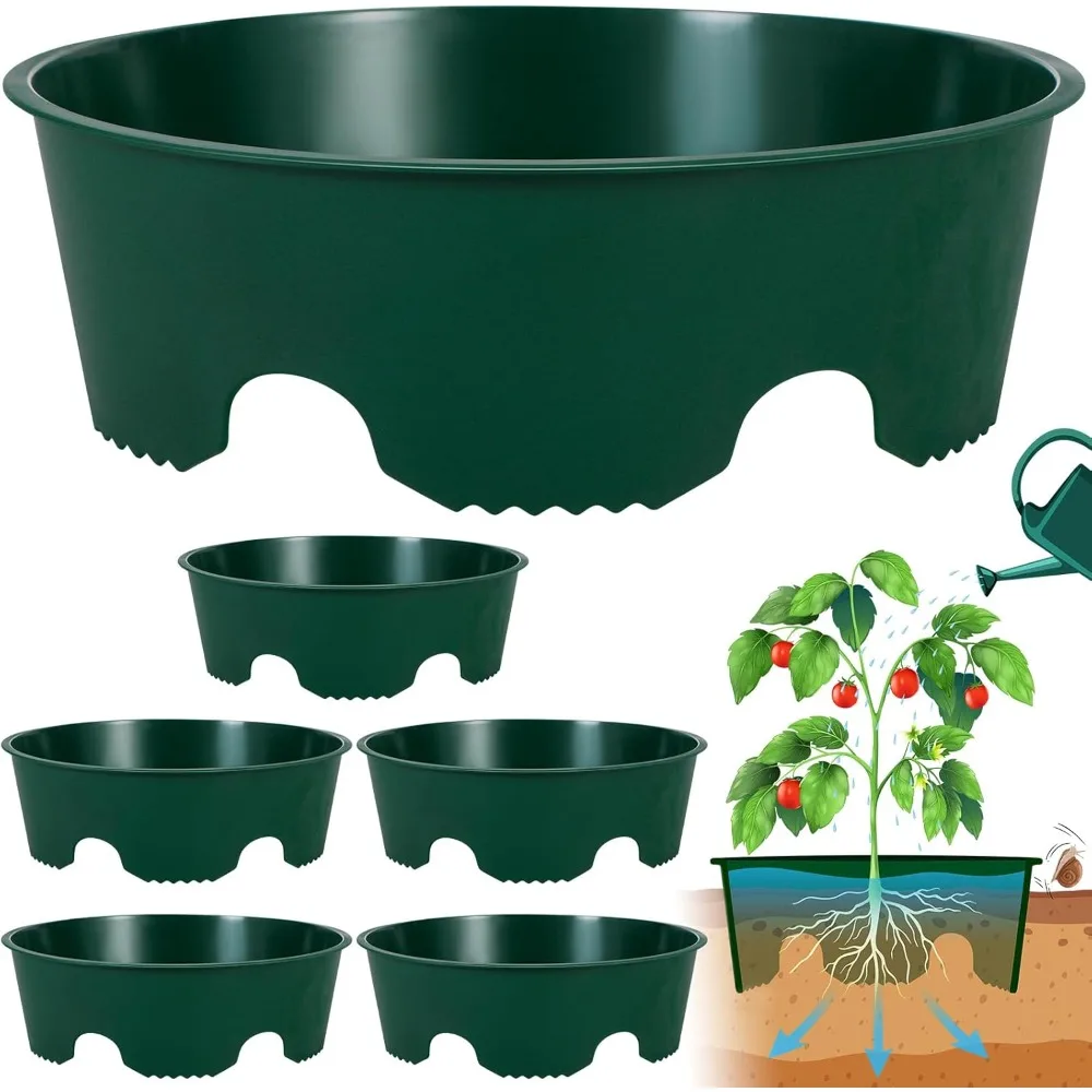 

Защитные и укрепляющие кольца для растений, поддержка для растений, глубокое поливание для овощей