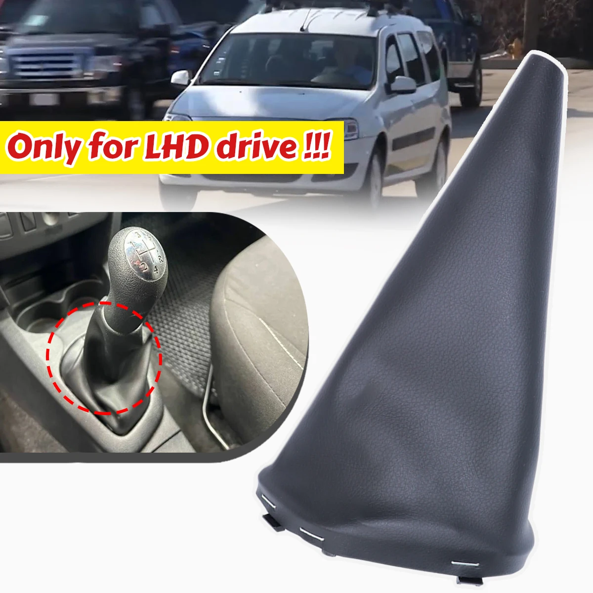 

For EMC E36 2005-2014 Manual Frame Gear Gaiter Dustproof Boot Stitch Leather Gearbox Replace Parts Accessories Car 969356242R